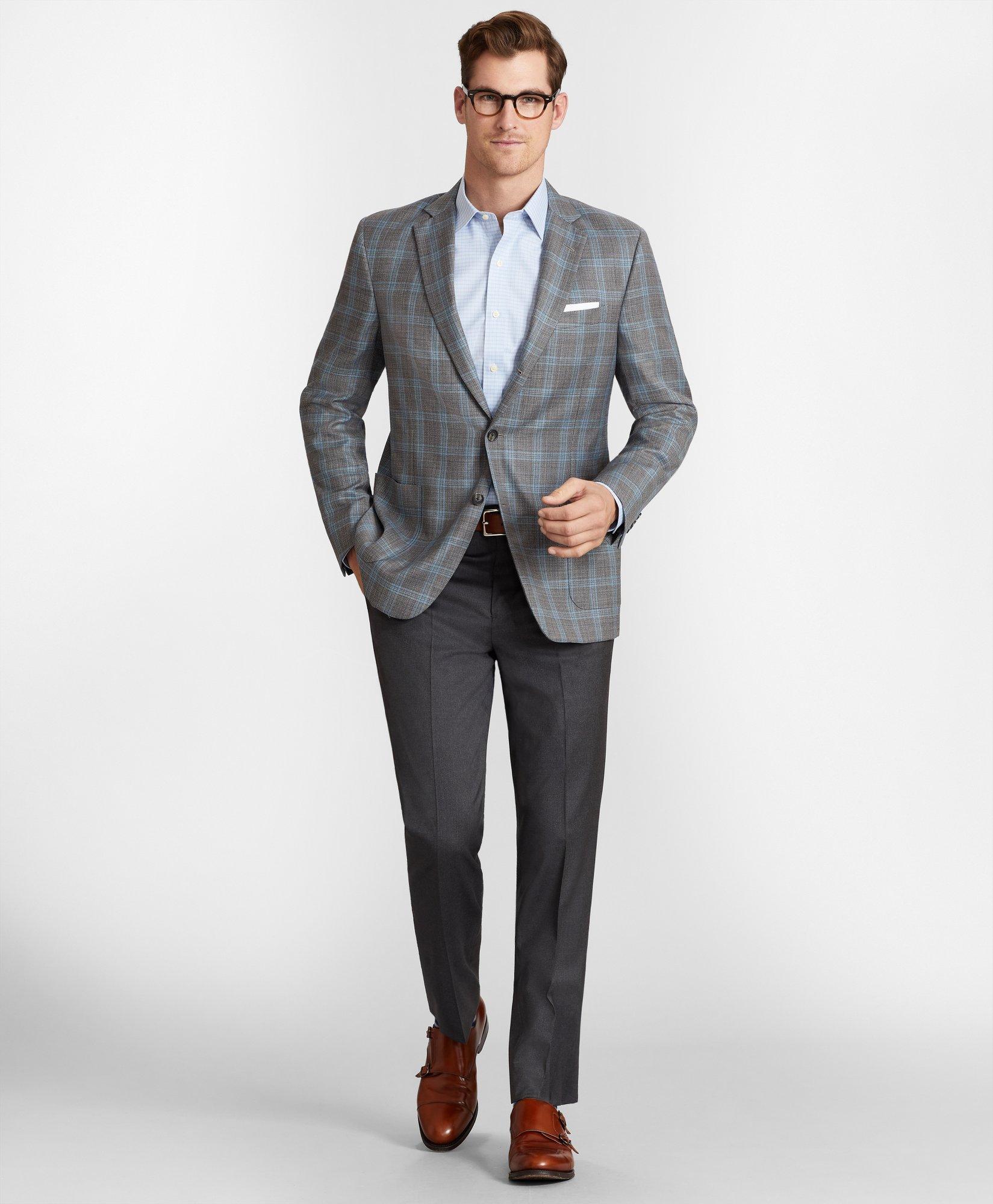 Regent fit sales hopsack sport coat