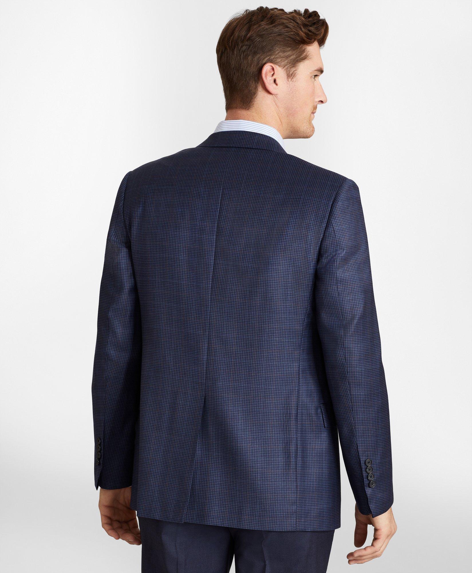 Regent Fit Navy Plaid Sport Coat