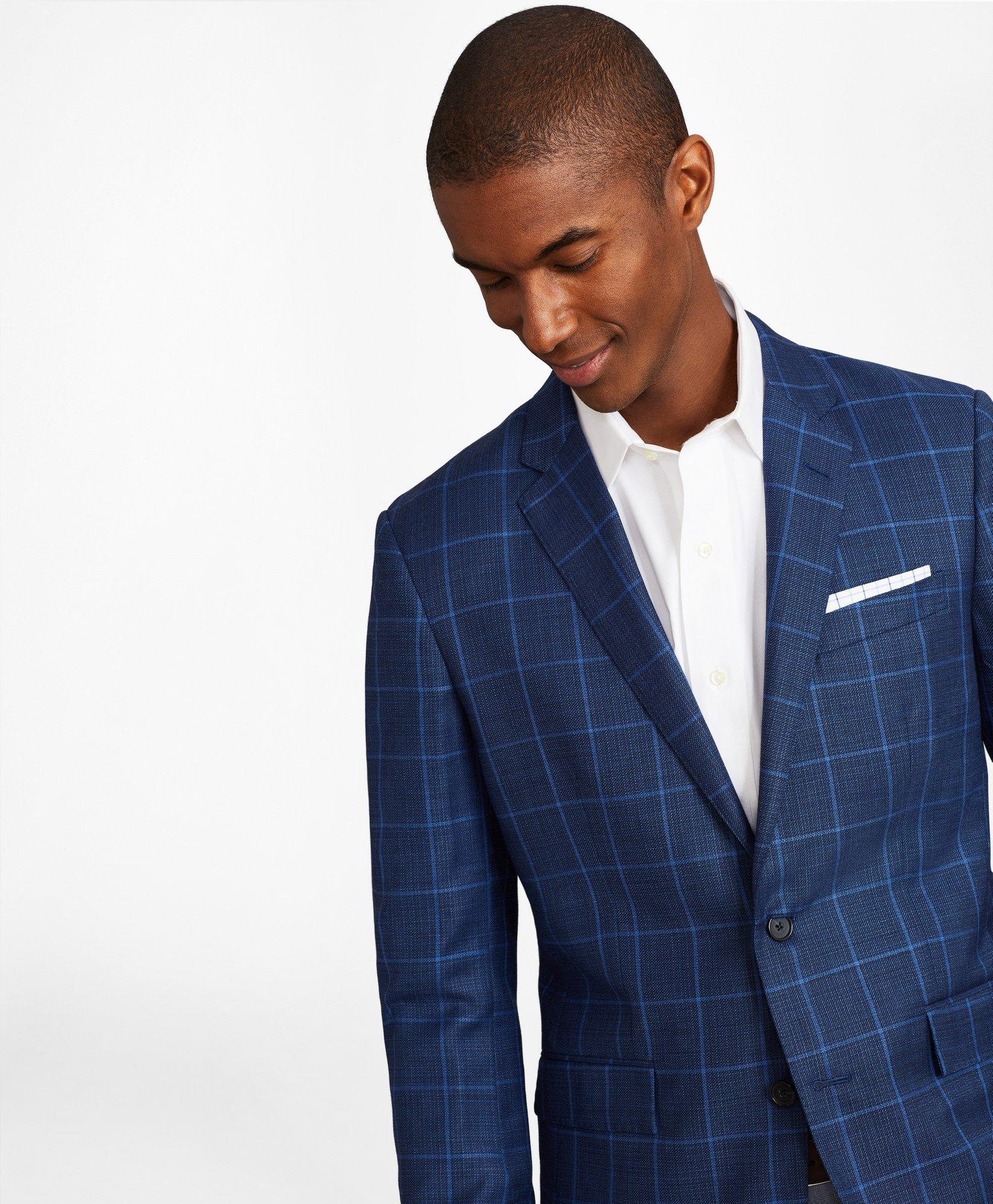 Windowpane sports clearance jacket