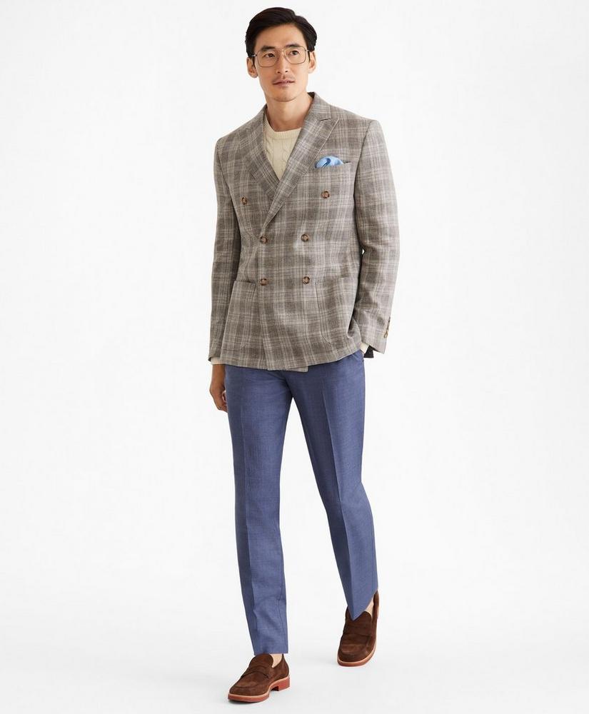 Regent Fit Double-Breasted Check Sport Coat, image 3