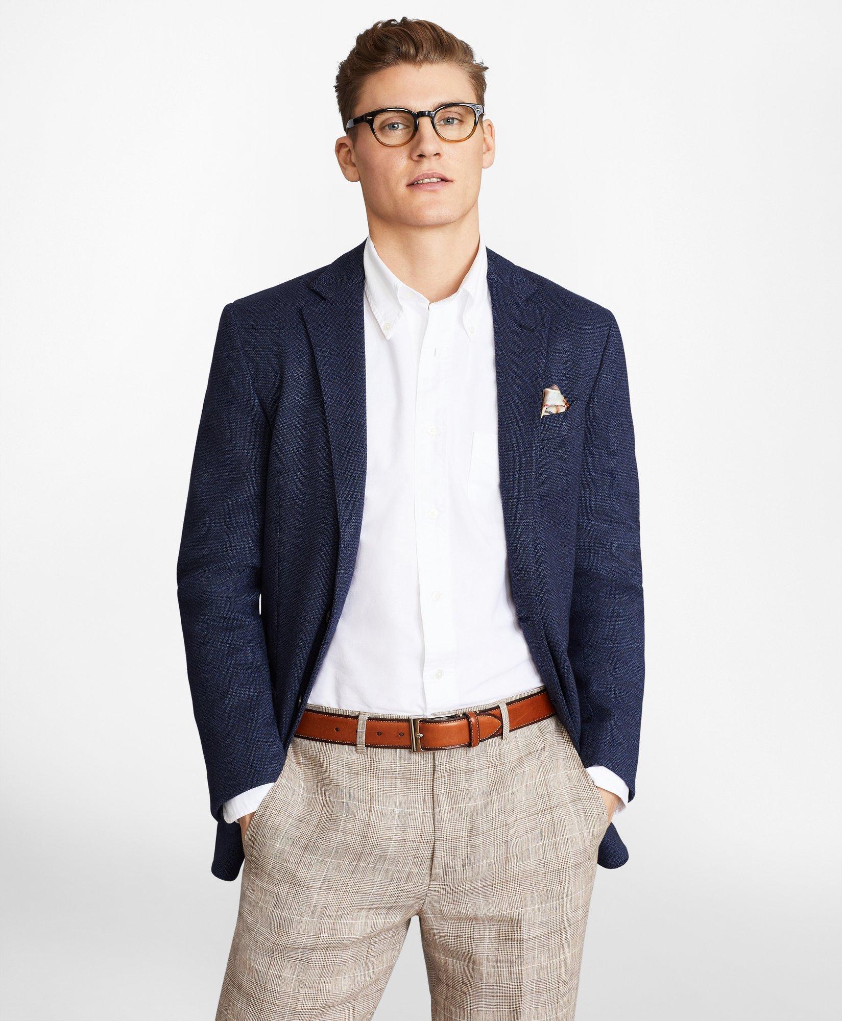 Regent Fit Two-Button Knit Sport Coat