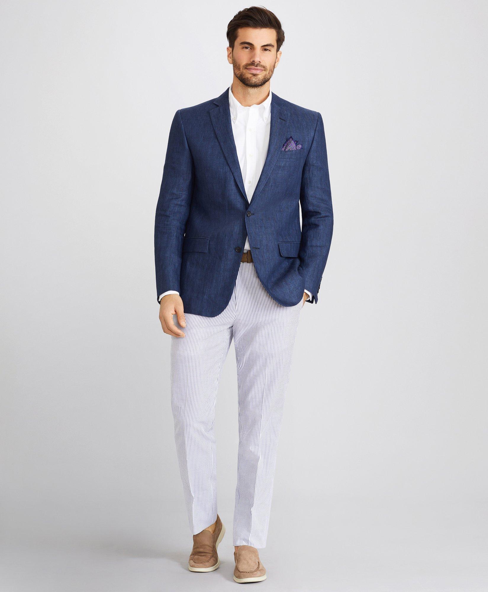 Regent Fit Two Button Linen Sport Coat