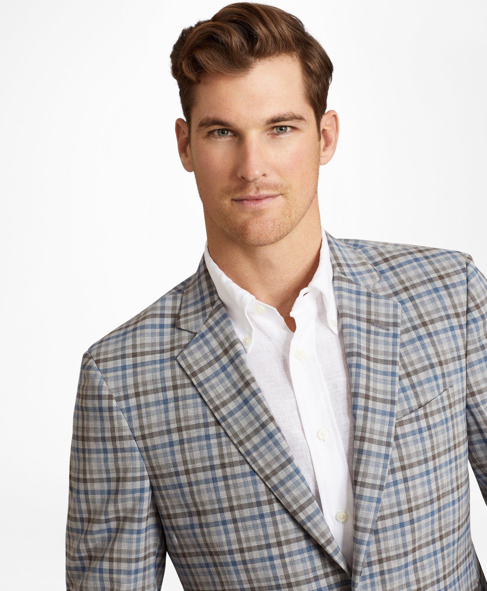 Brooks Brothers Cool Madison Fit Plaid Sport Coat