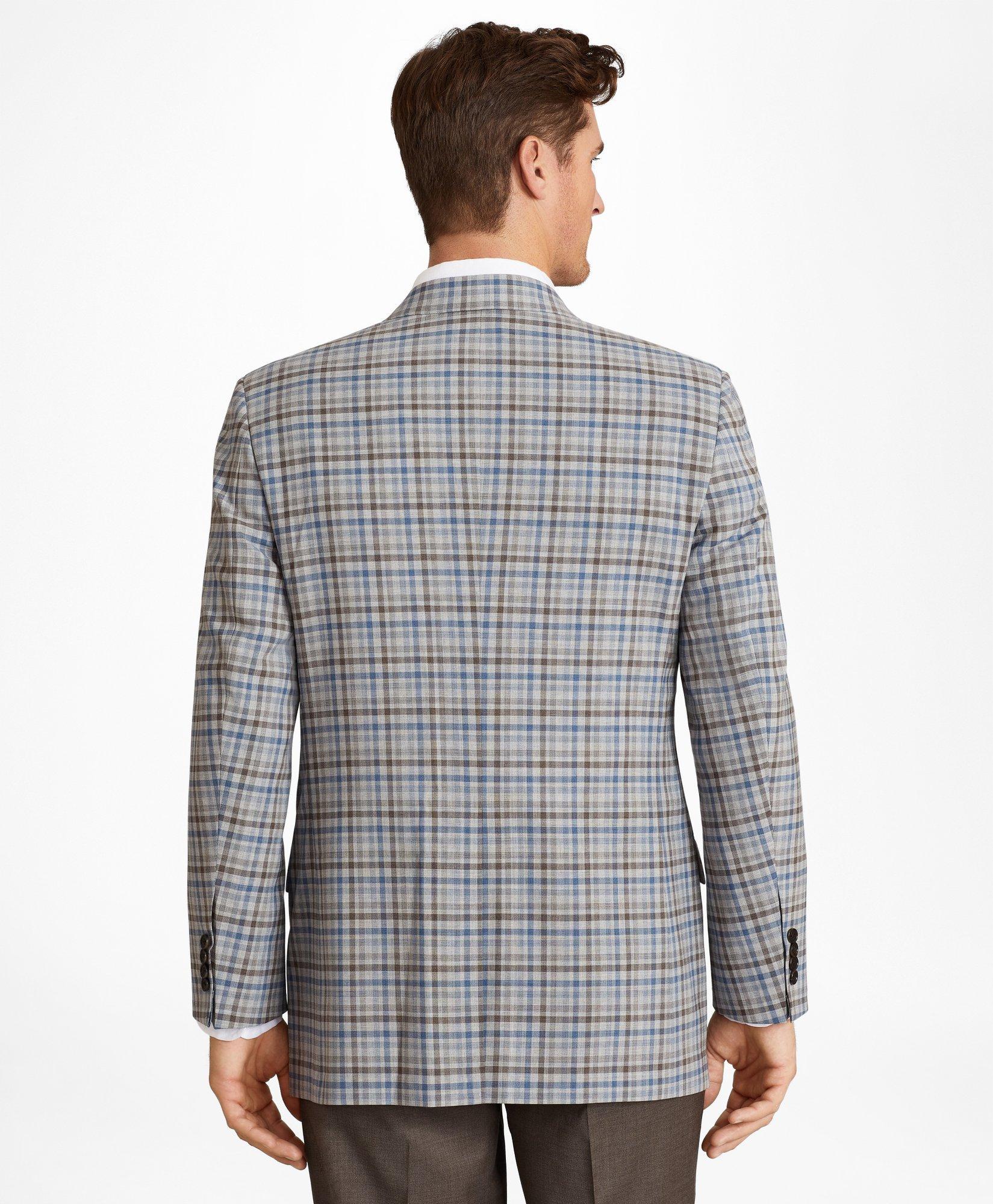 Brooks Brothers Cool Madison Fit Plaid Sport Coat