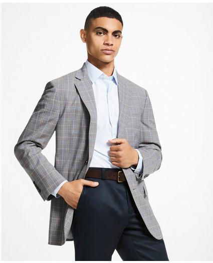 Madison Fit Brooks Brothers Cool Double Plaid Sport Coat, image 3