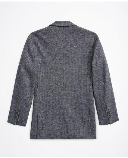 Regent Fit Houndstooth Cotton-Wool Knit Sport Coat, image 6