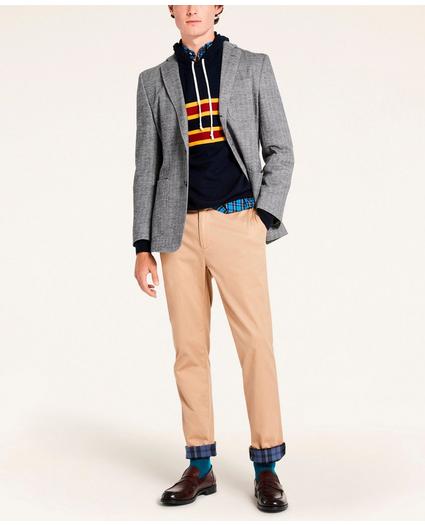 Knit Herringbone Suit Jacket, image 3