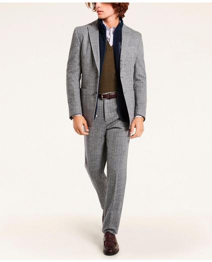 Knit Herringbone Suit Jacket, image 6