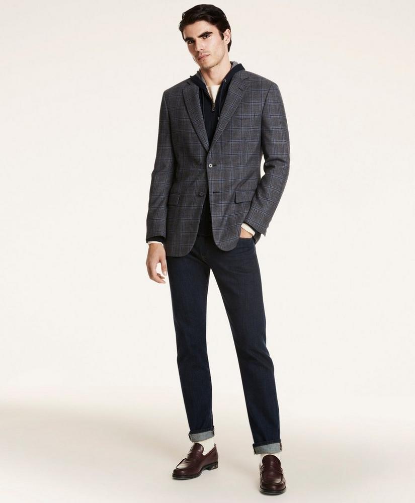Madison Relaxed-Fit Plaid Sport Coat, image 2