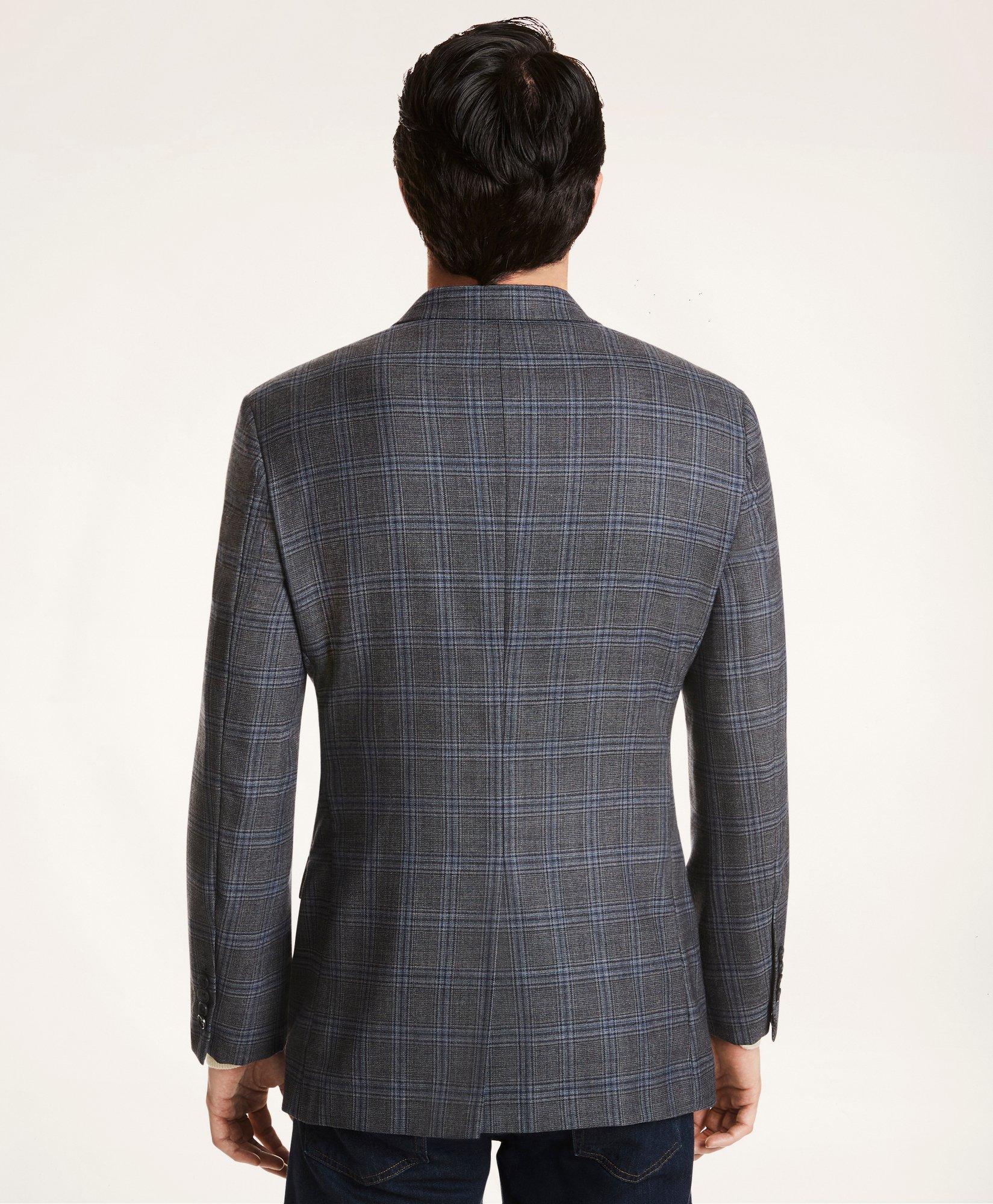 Madison Relaxed-Fit Plaid Sport Coat