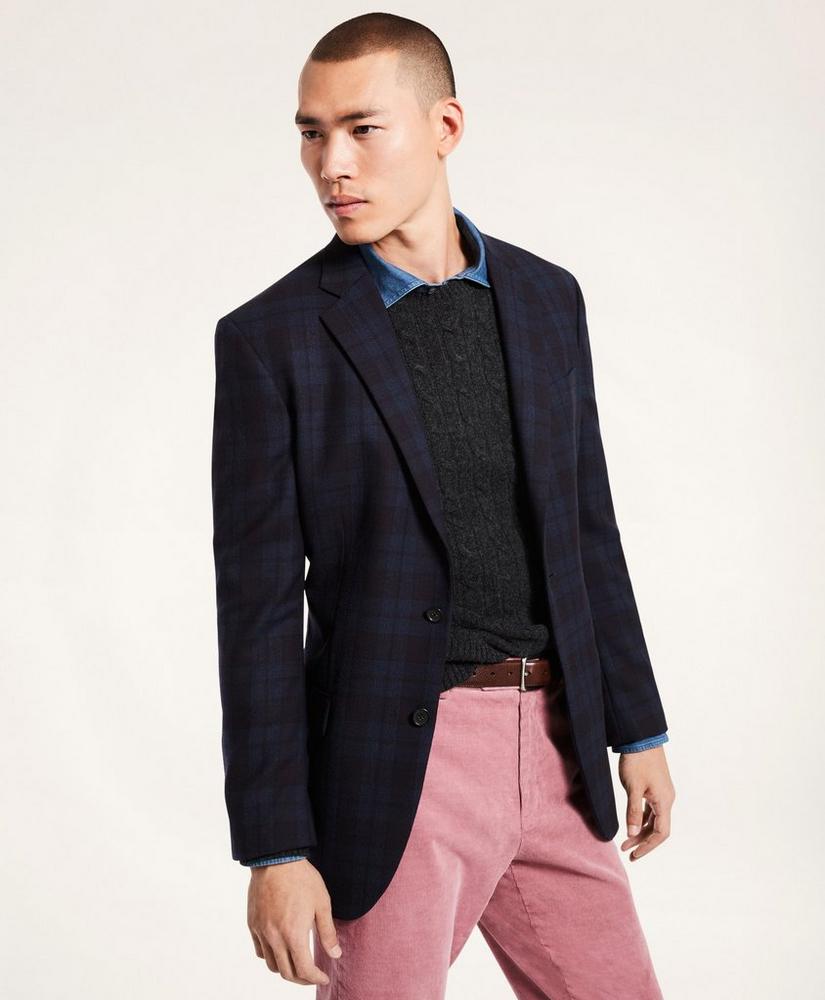 Madison Relaxed-Fit Plaid Sport Coat, image 1