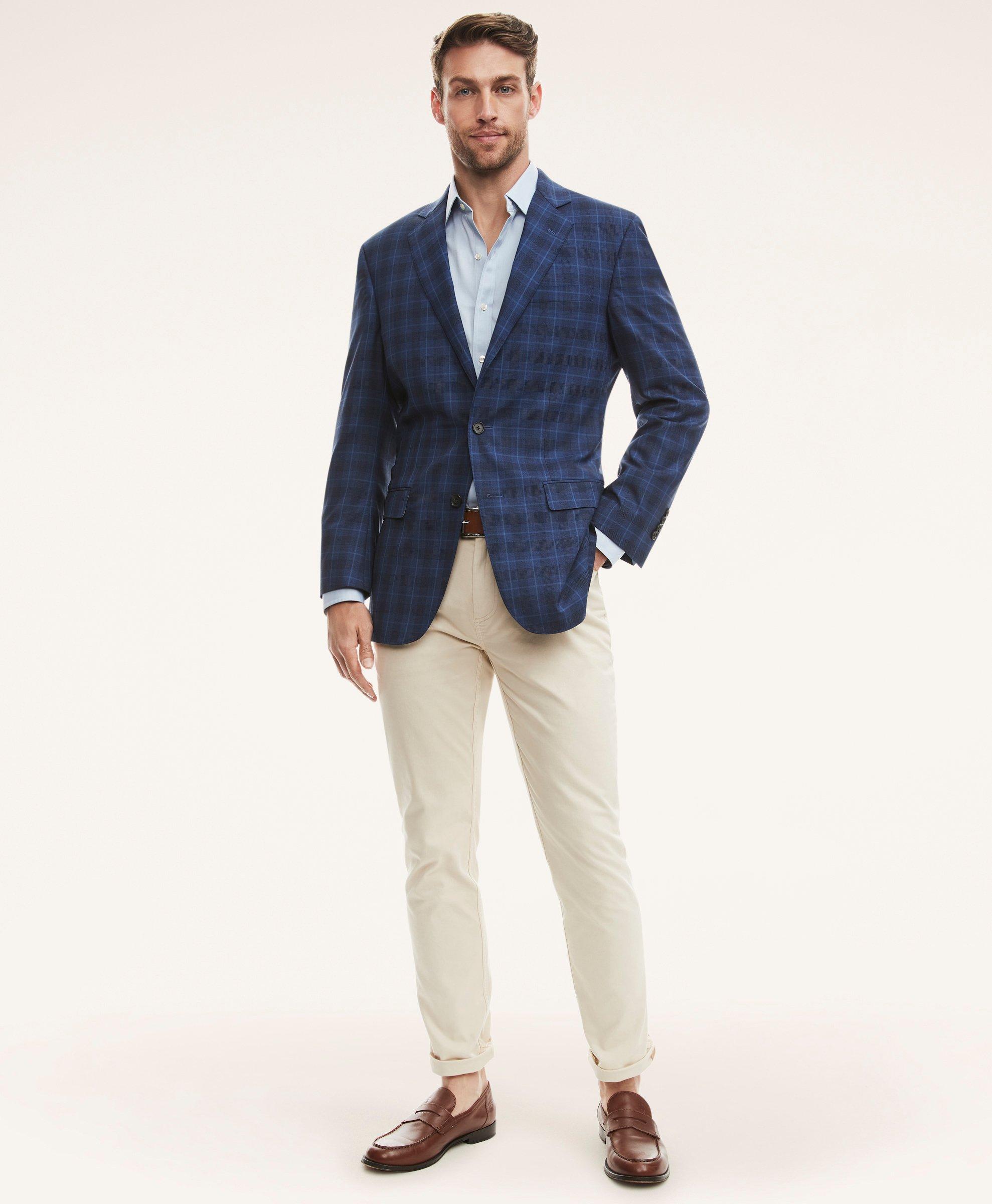 Madison Relaxed-Fit Overcheck Sport Coat