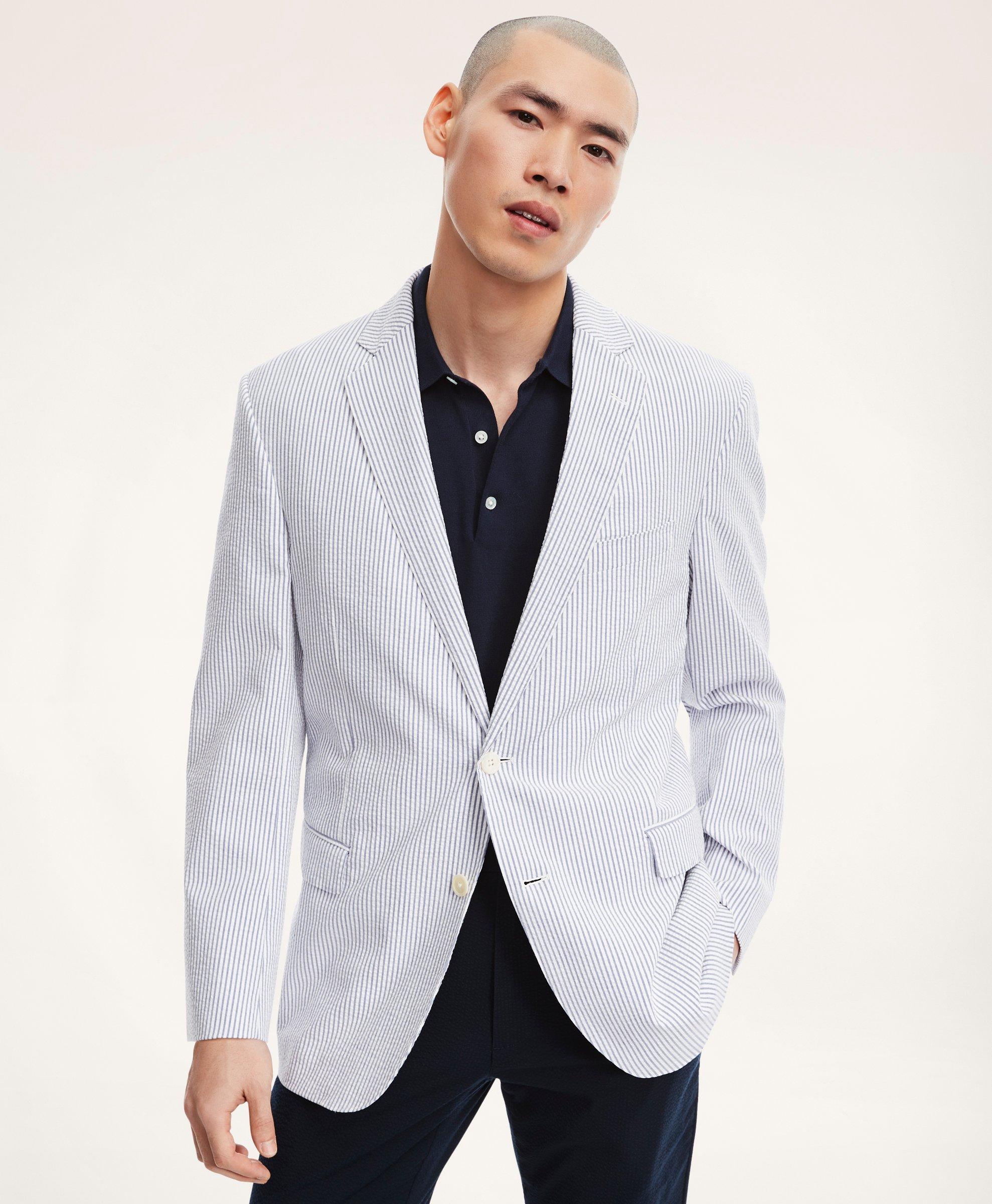 Seersucker sport sales coat