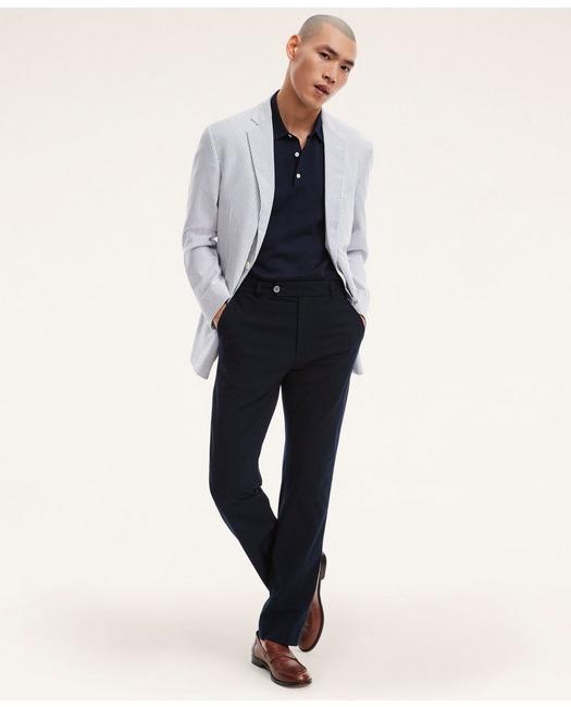 INC NEW Blue White Mens XL Slim Fit Seersucker Textured Stripe Vest $59 121 