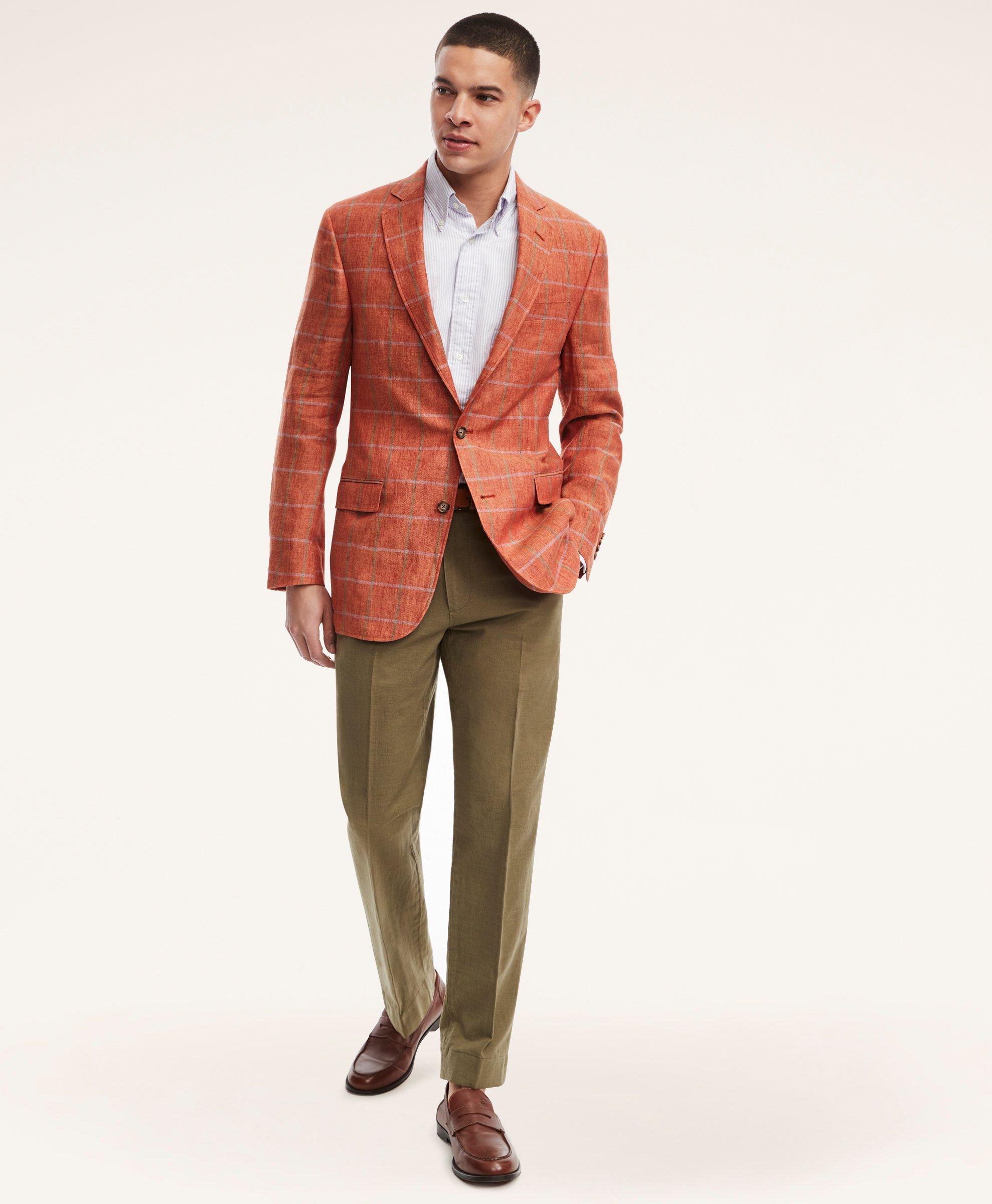 Brooks brothers clearance linen blazer