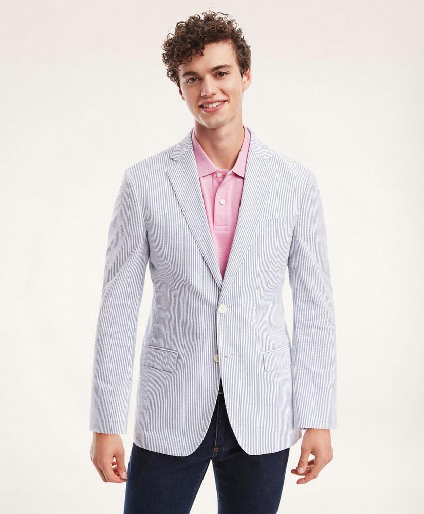 Madison Relaxed-Fit Stretch Seersucker Stripe Sport Coat, image 1
