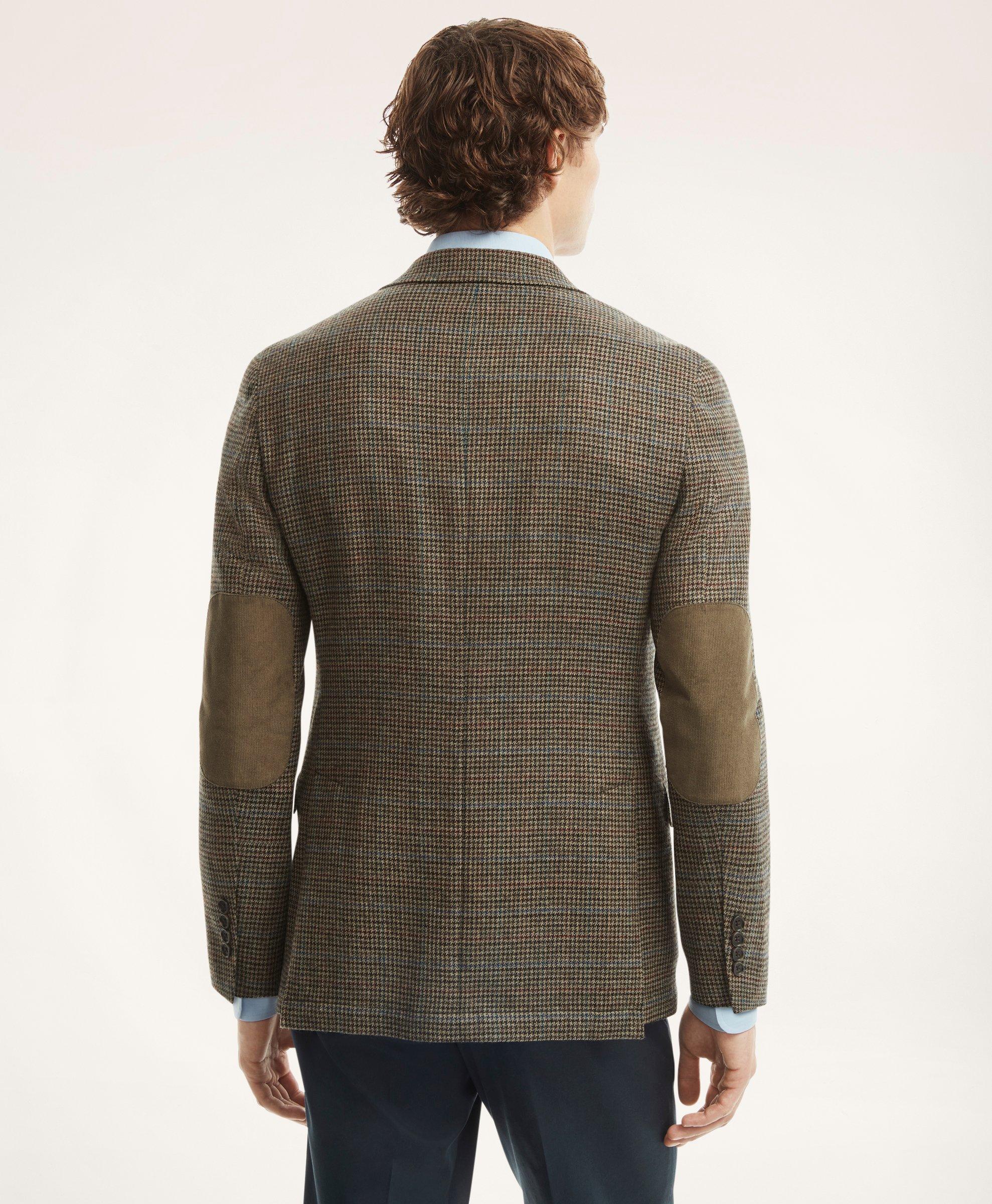 Check Cashmere Tweed High Armhole Sport Coat