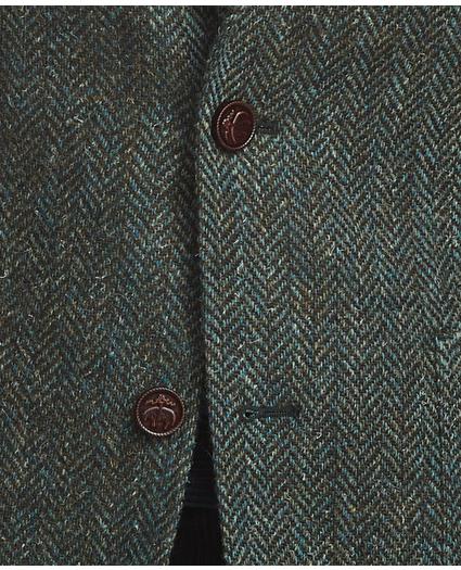 Regent Regular-Fit Brushed Wool Herringbone Tweed Sport Coat, image 3