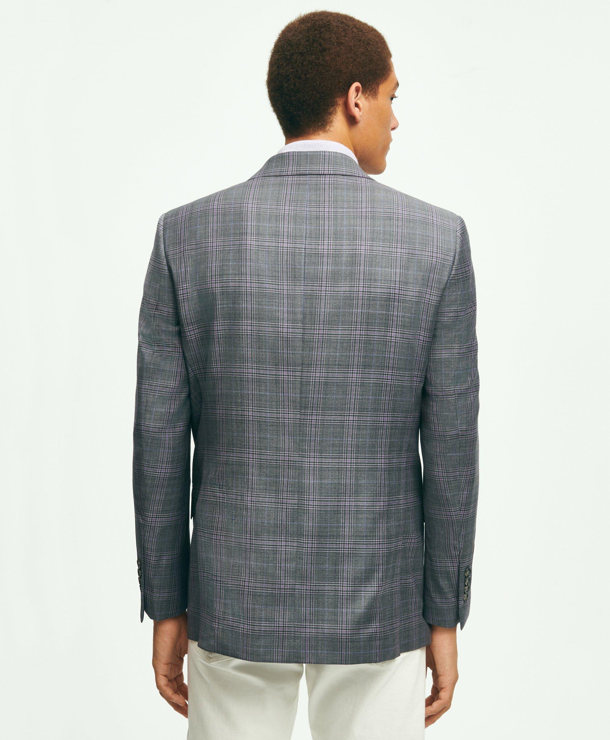 Milano Slim-Fit Wool Check Sport Coat