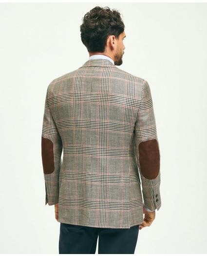 Madison Traditional-Fit Wool-Silk-Linen Check Hopsack Sport Coat, image 4