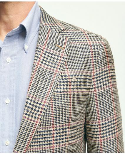 Madison Traditional-Fit Wool-Silk-Linen Check Hopsack Sport Coat, image 2