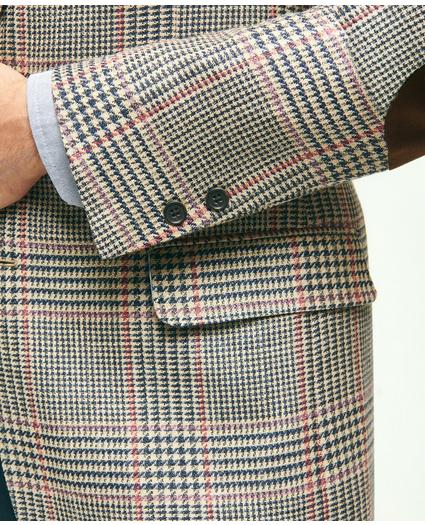Madison Traditional-Fit Wool-Silk-Linen Check Hopsack Sport Coat, image 5