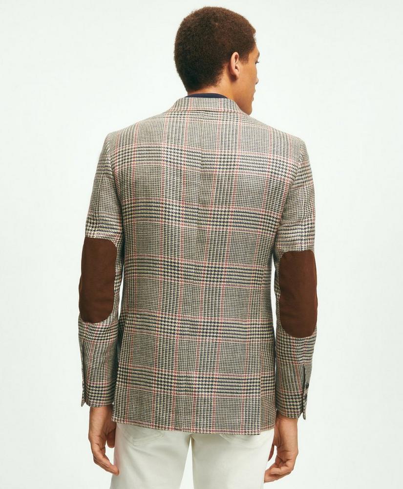 Milano Slim-Fit Wool-Silk-Linen Check Hopsack Sport Coat, image 2