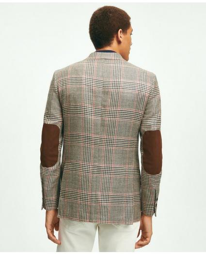 Milano Slim-Fit Wool-Silk-Linen Check Hopsack Sport Coat, image 2
