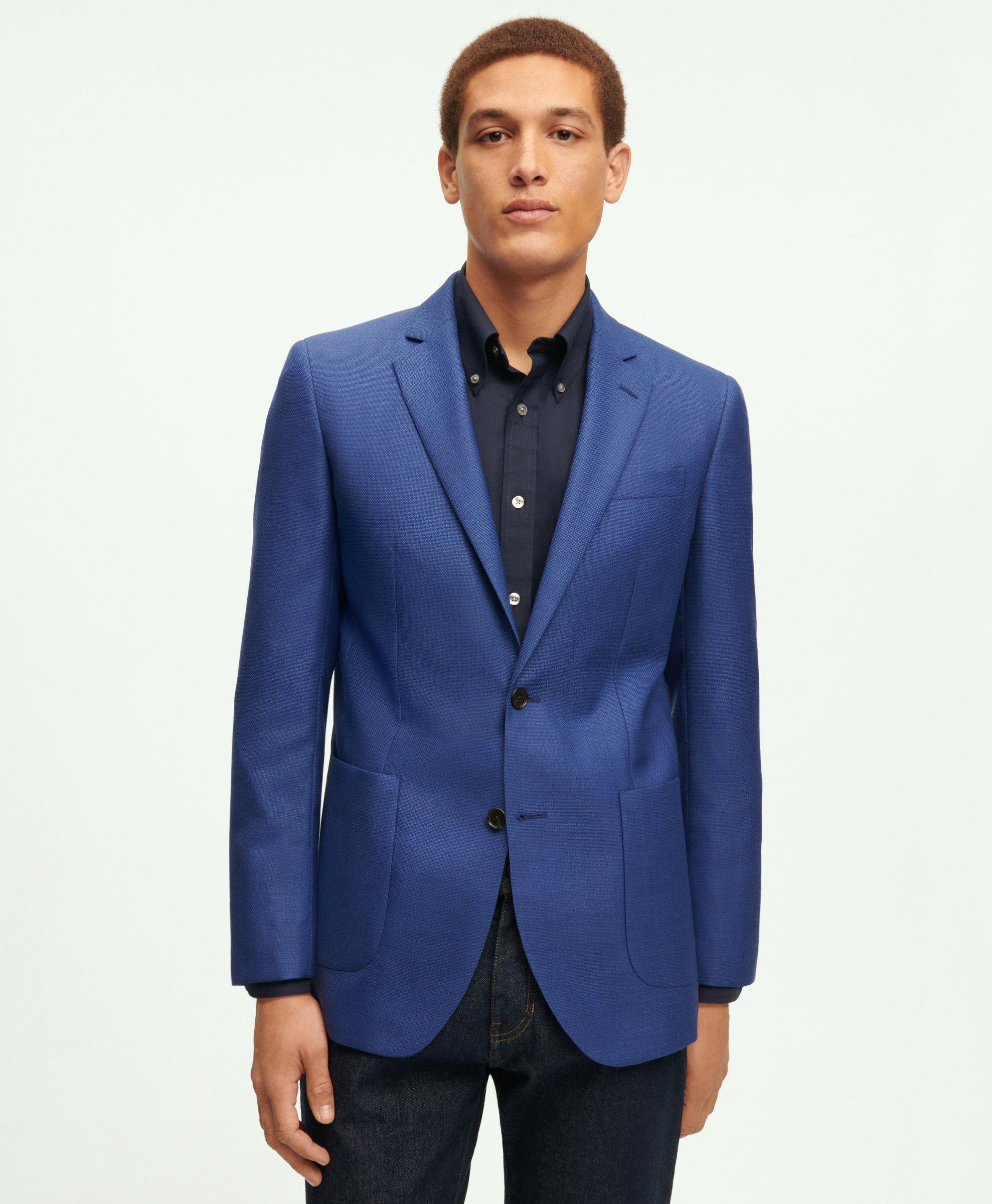 Milano Slim Fit Wool Hopsack Sport Coat