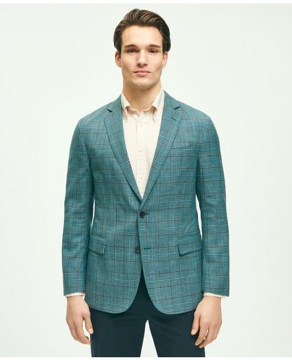 Regent Classic-Fit Wool-Silk-Linen Check Sport Coat, image 1