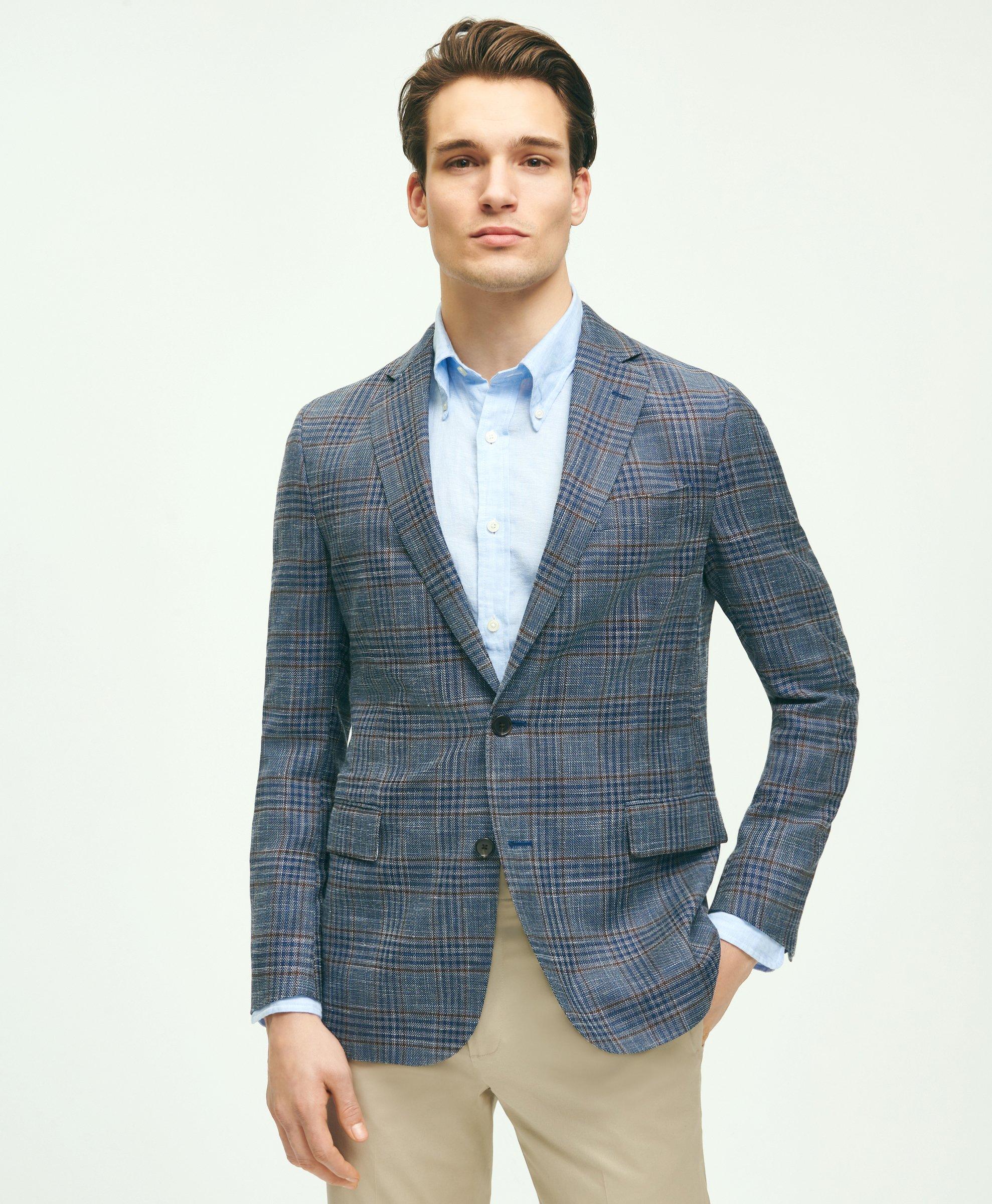 Regent Classic-Fit Hopsack Check Sport Coat