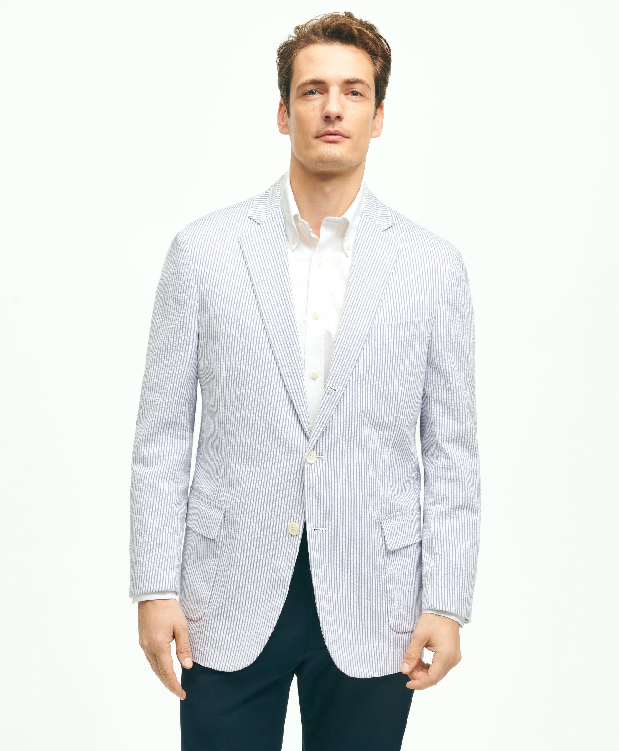 Big and tall sales seersucker sport coat