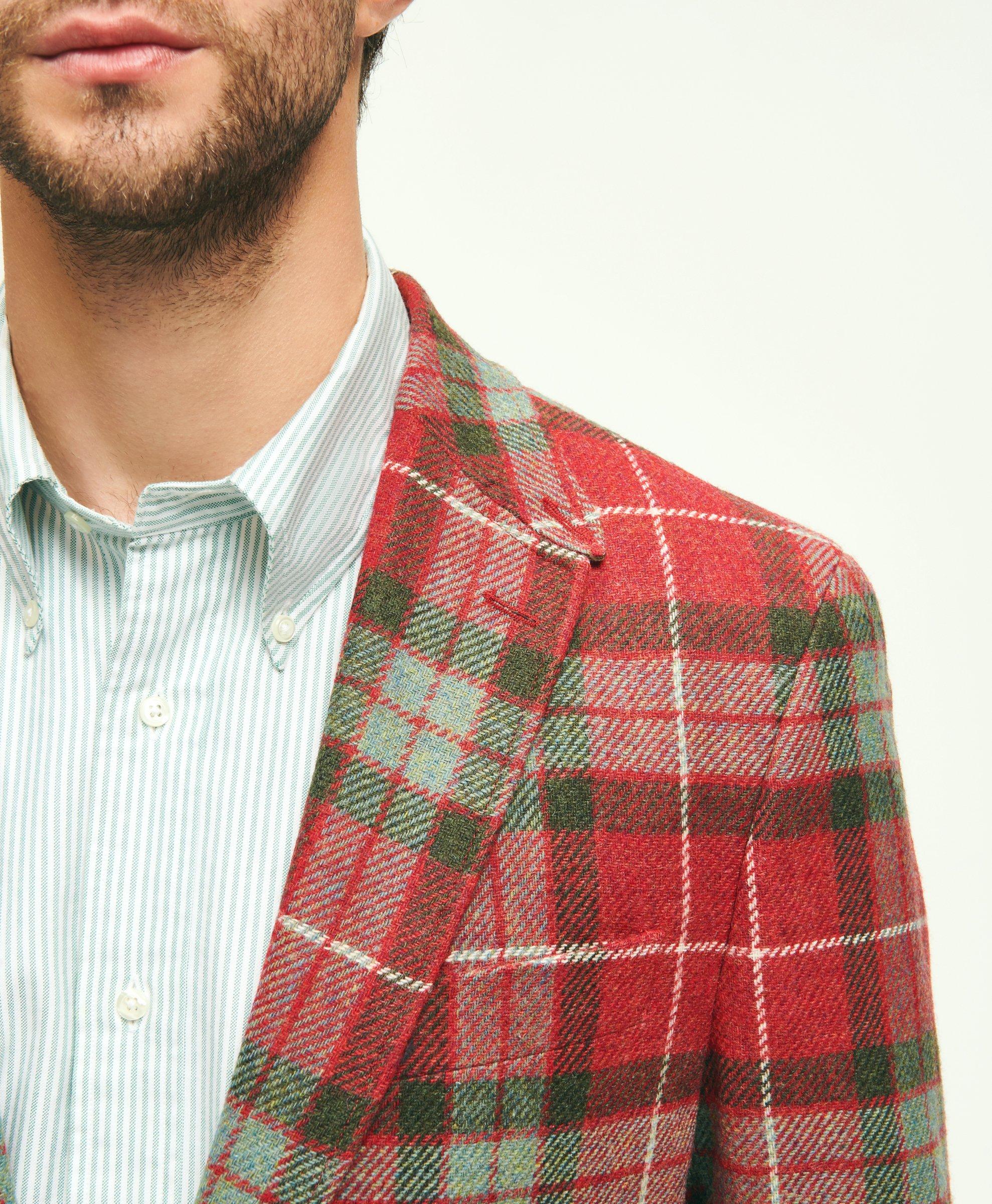 Christmas plaid sports on sale coat