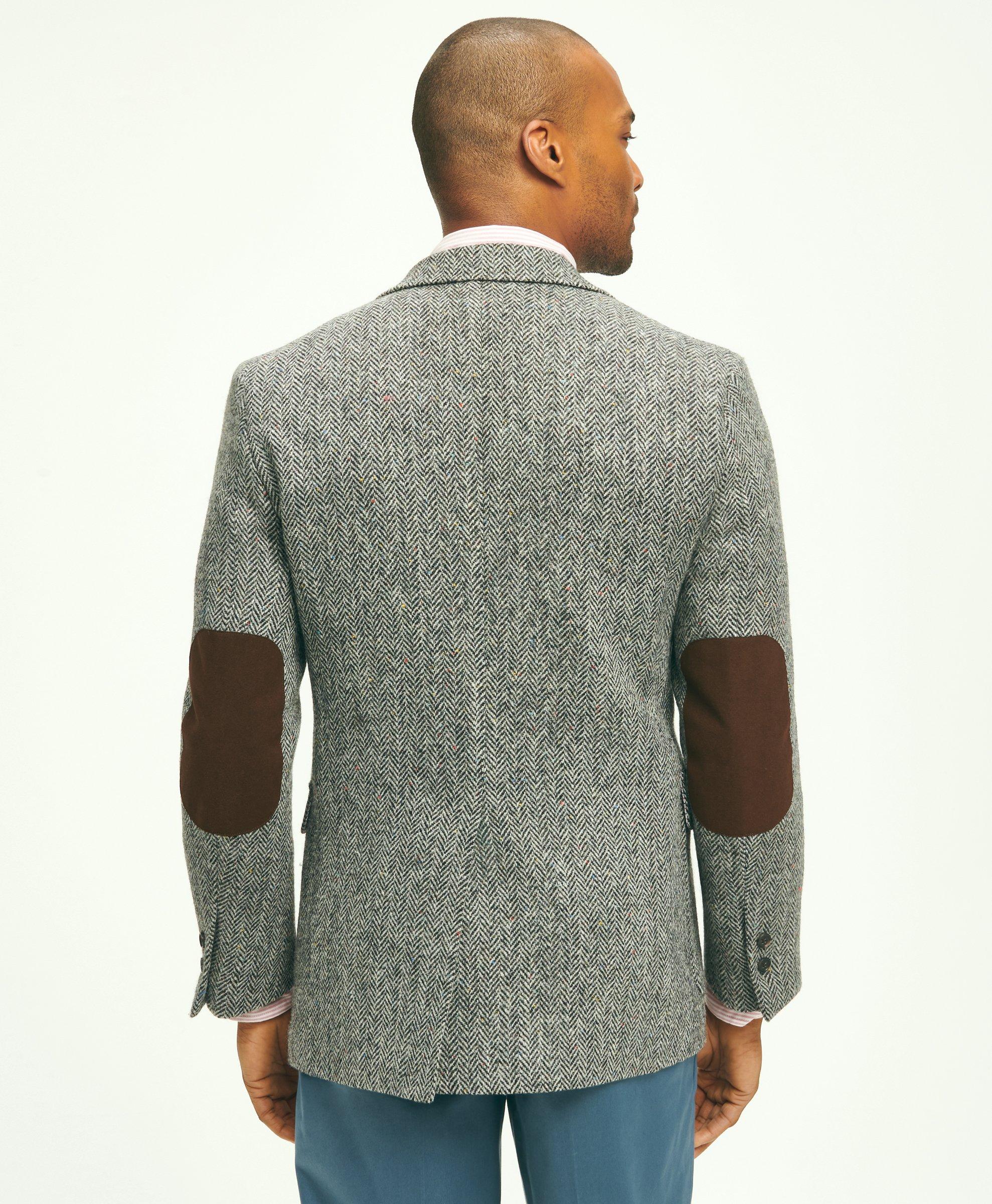 Liam Sports Jacket - Black and White Tweed