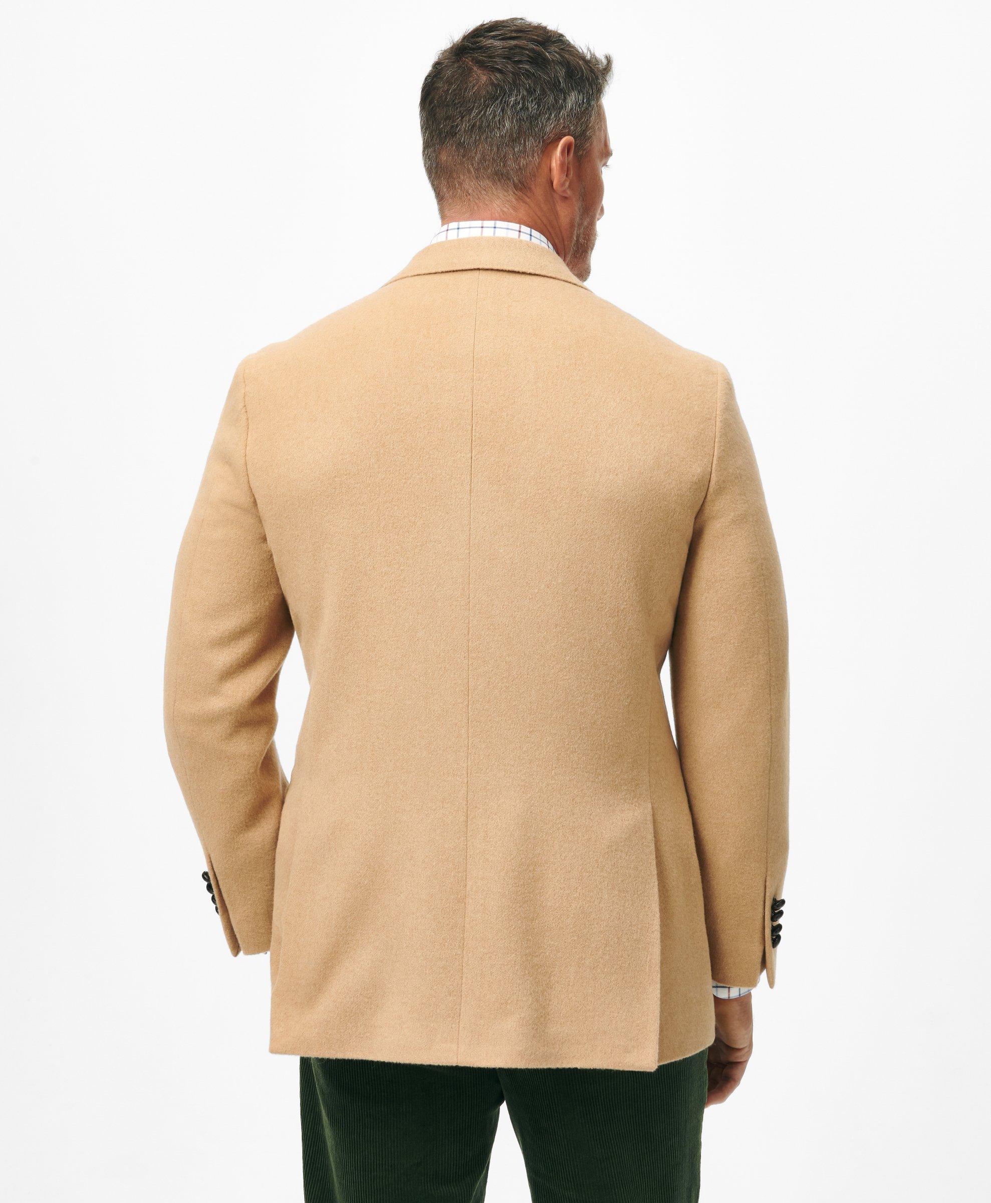 Mens camel 2024 hair blazer