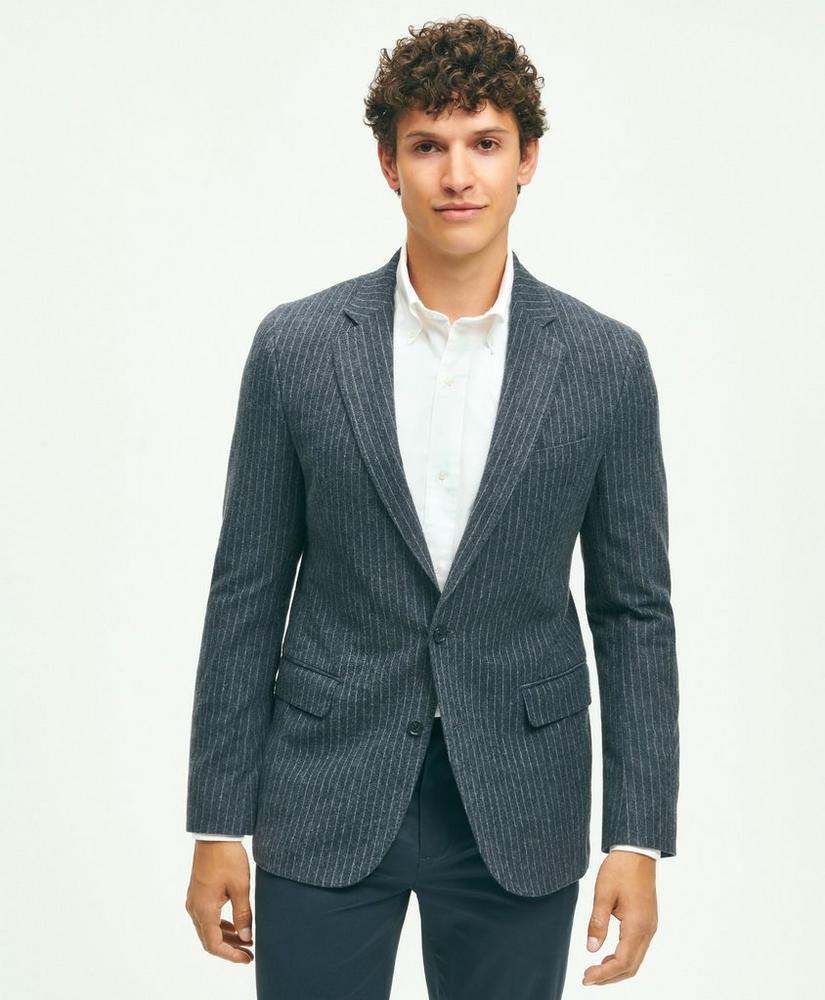 Classic Fit Stretch Cotton Knit Pinstriped Sport Coat, image 1
