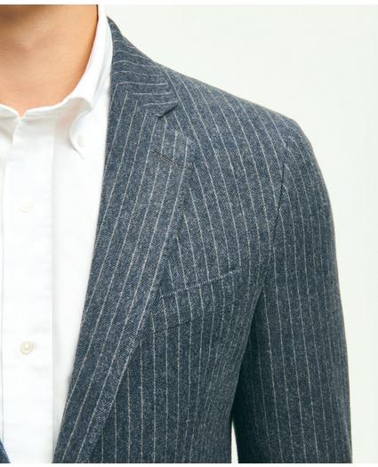 Classic Fit Stretch Cotton Knit Pinstriped Sport Coat, image 2