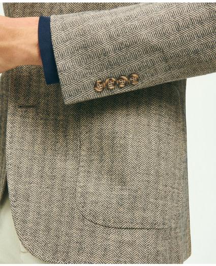 Classic Fit Cotton-Wool Blend Knit Herringbone Sport Coat, image 6