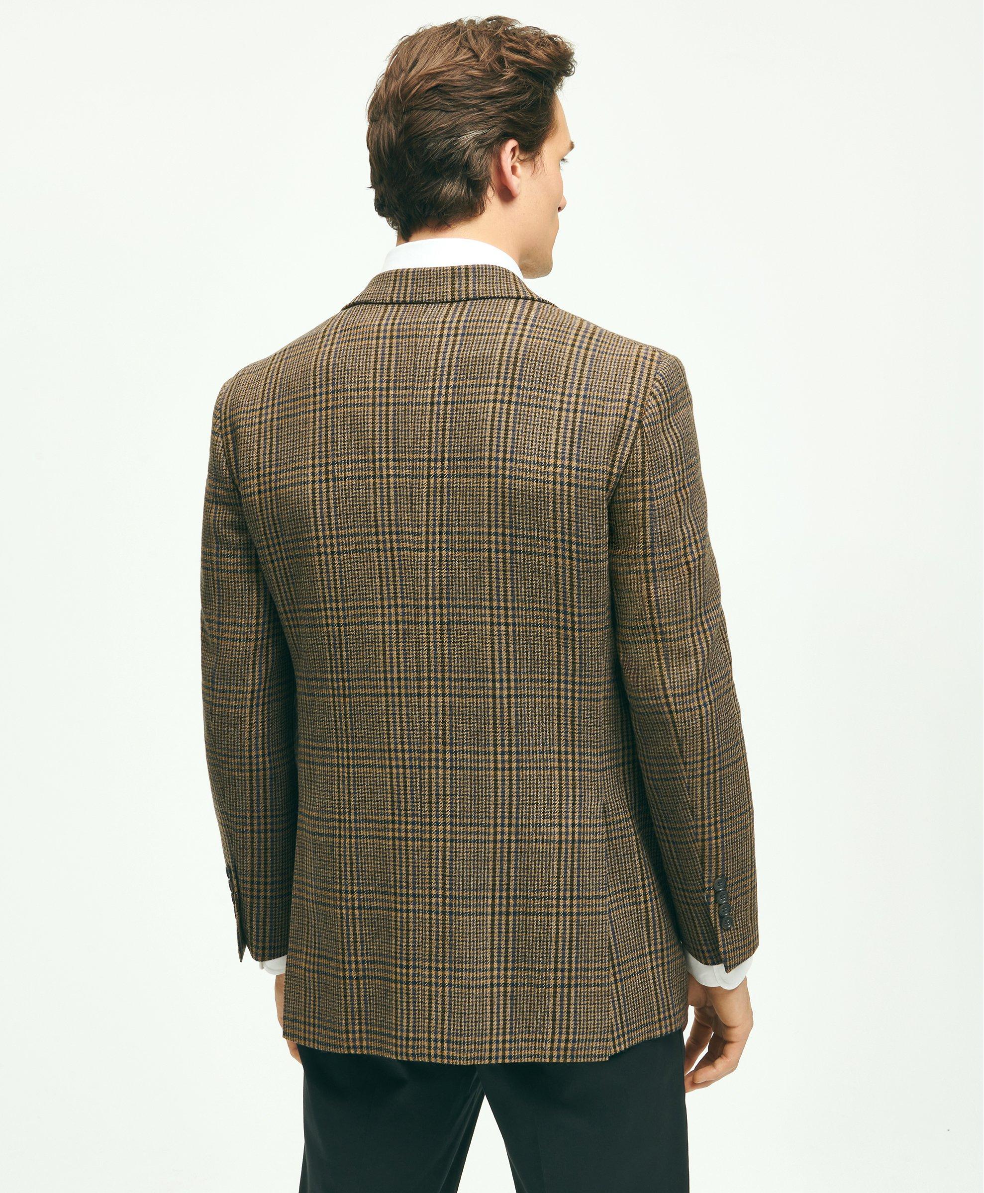 Classic Fit Wool Hopsack Plaid Sport Coat