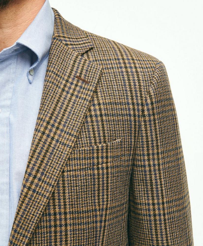 Traditional Fit Wool Hopsack Plaid Sport Coat, image 4