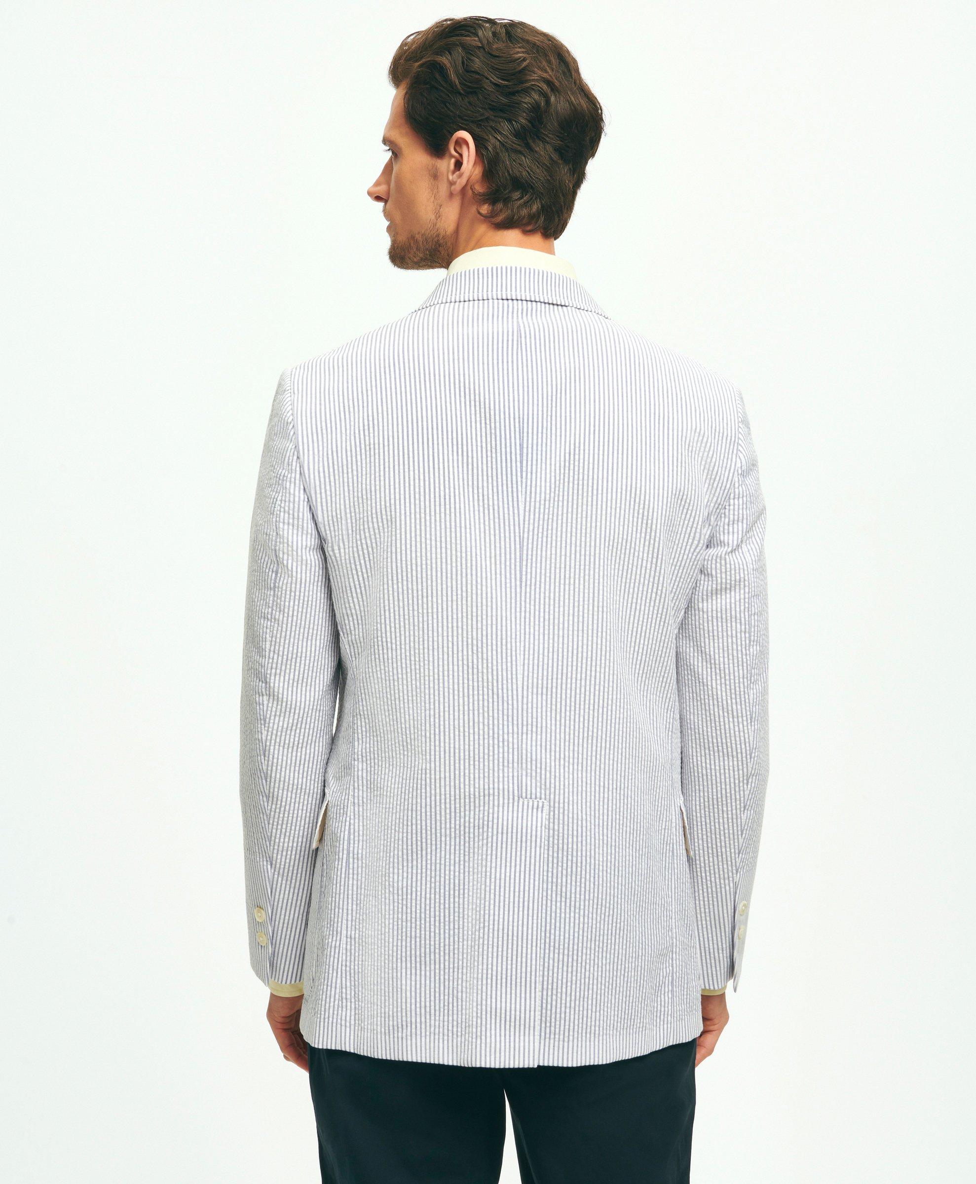 Classic Fit Archive-Inspired Seersucker Sport Coat in Cotton