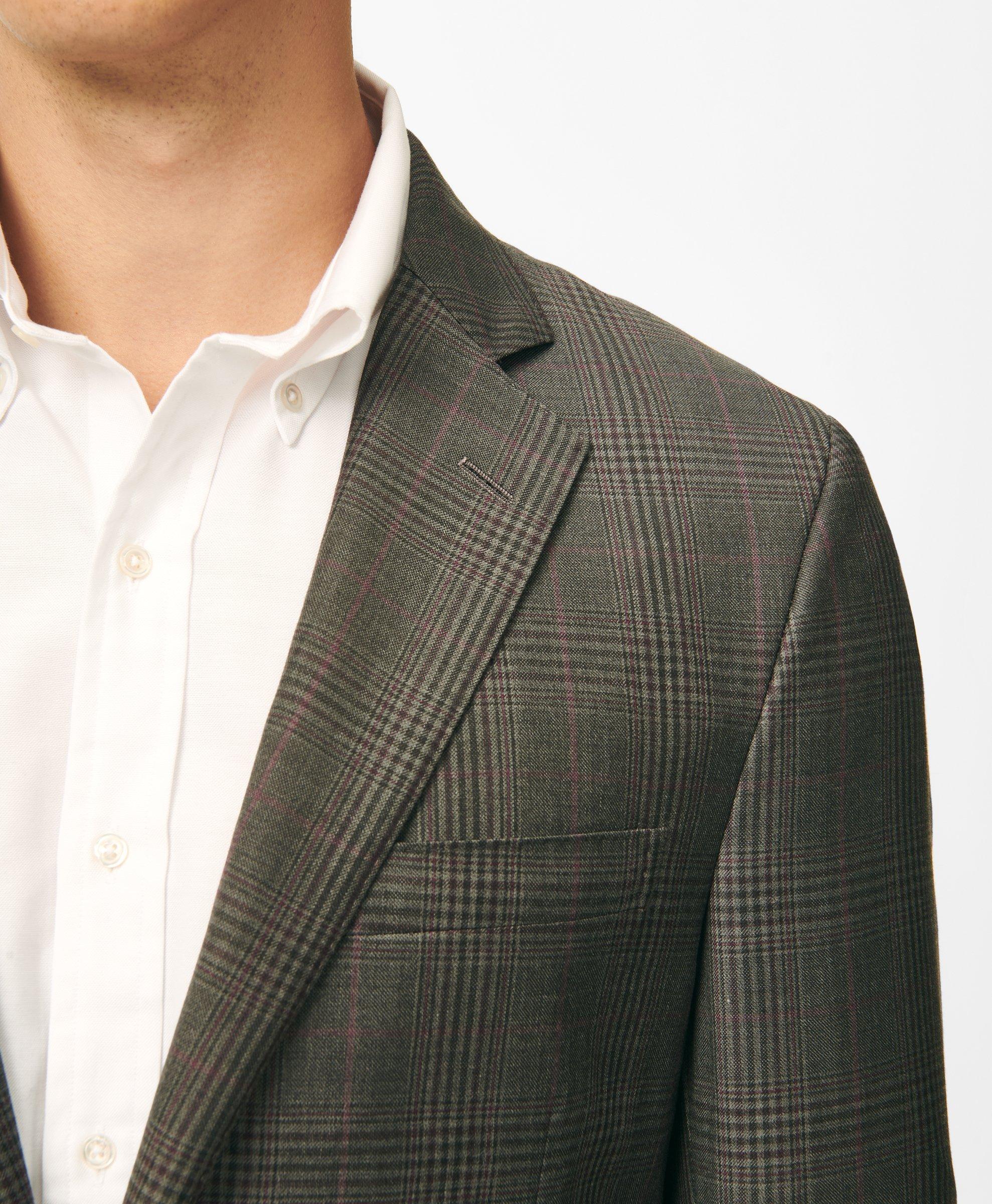 Classic Fit Checked Sport Coat in Wool 