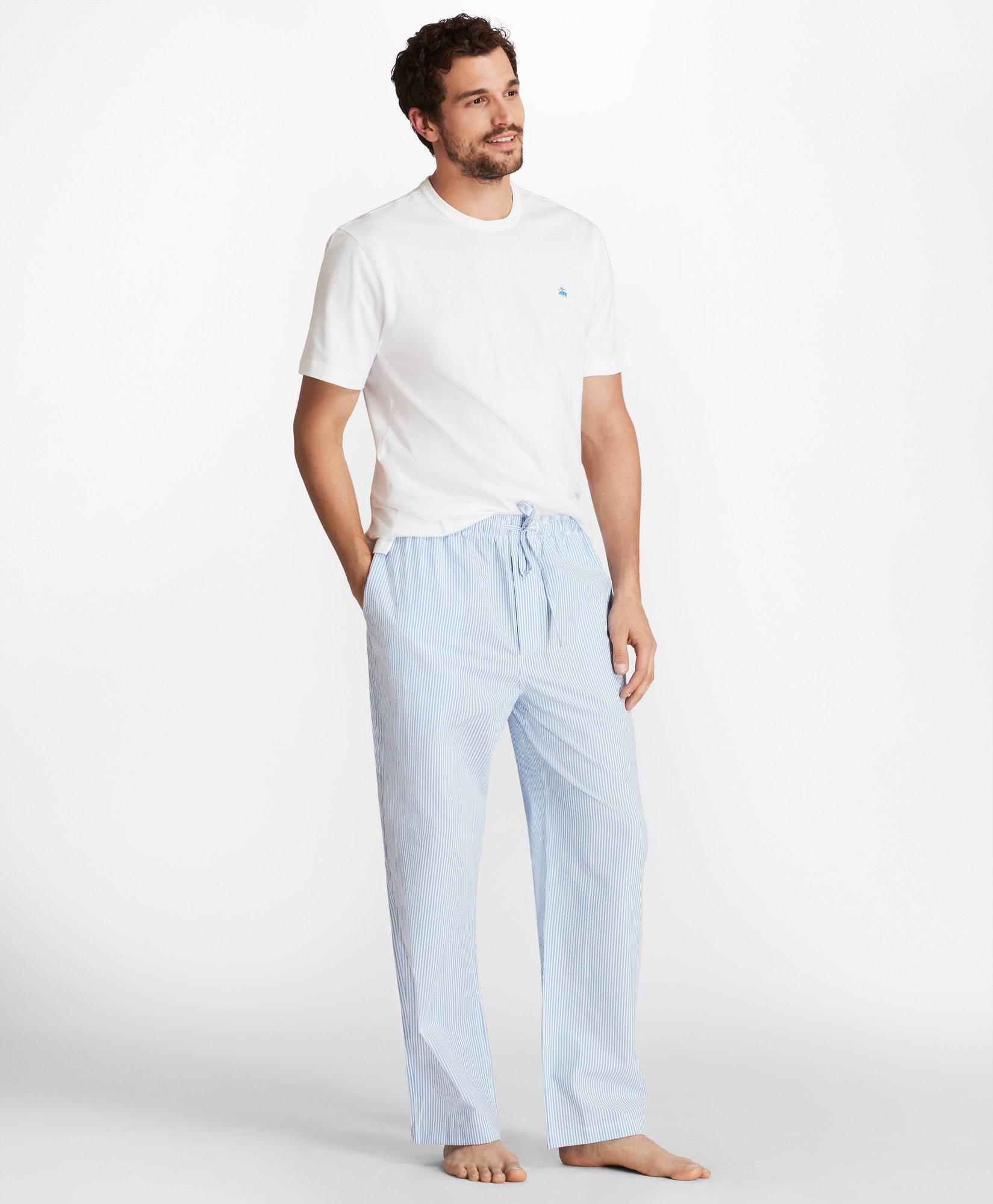 Mens seersucker pajama online pants