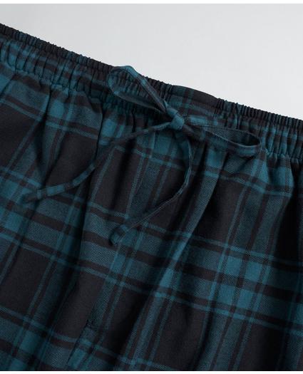 Black Watch Tartan Cotton Flannel Lounge Pants, image 3