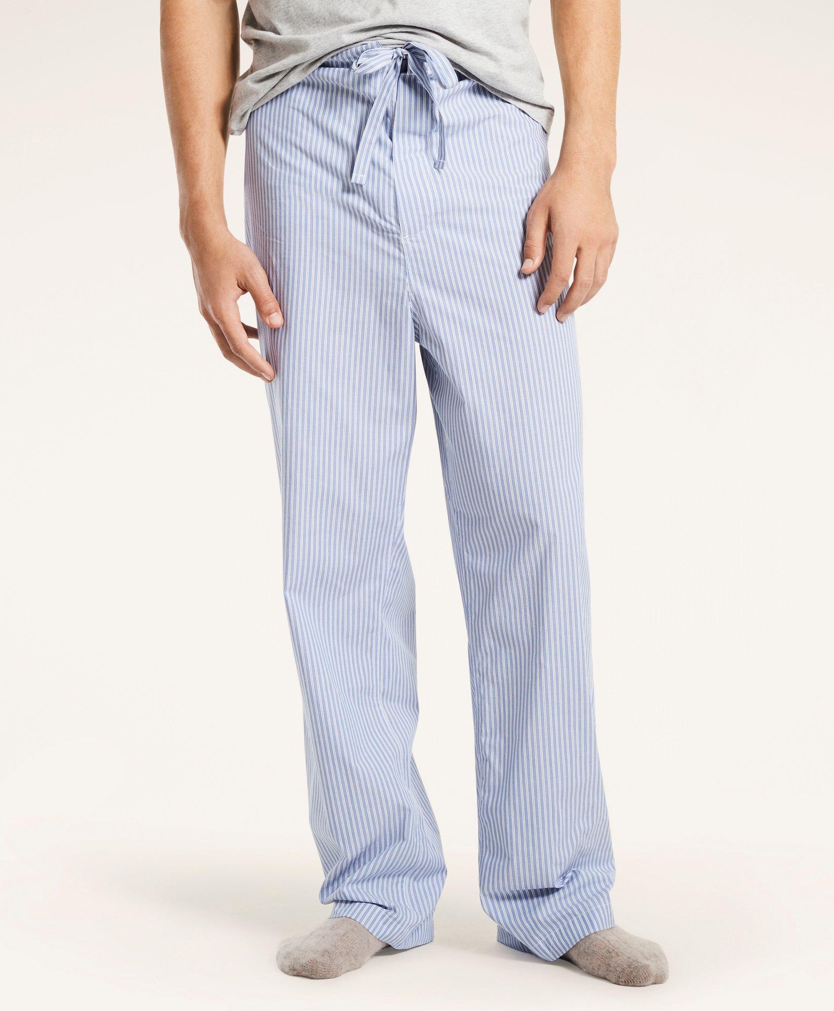 Striped Cotton Broadcloth Pajamas