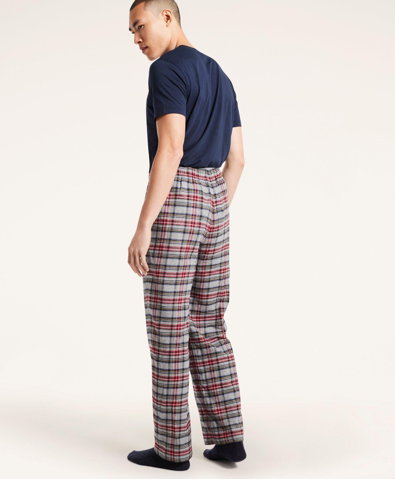 Mens Polo Ralph Lauren Plaid Flannel Pajama Lounge Pants Green NWT Size M