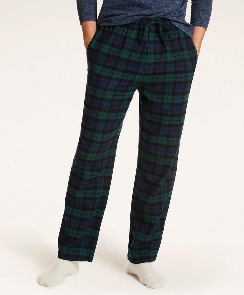 One Pair Men’s Flannel Lounge Pants Plaid Sleepwear Pajama Bottoms Pockets NEW