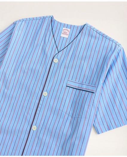 Framed Stripe Short Pajamas, image 3