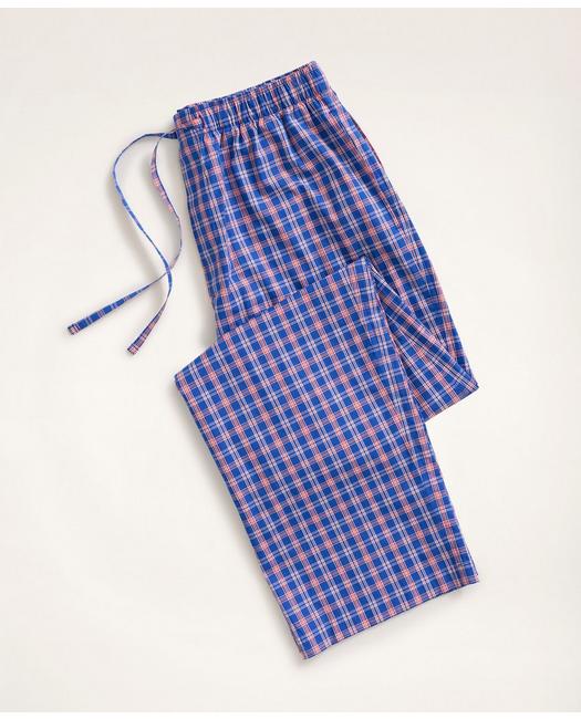 Brooks Brothers Pyjama Set BRAND NEW RRP £110 Red T-Shirt/ Blue Check Bottoms 