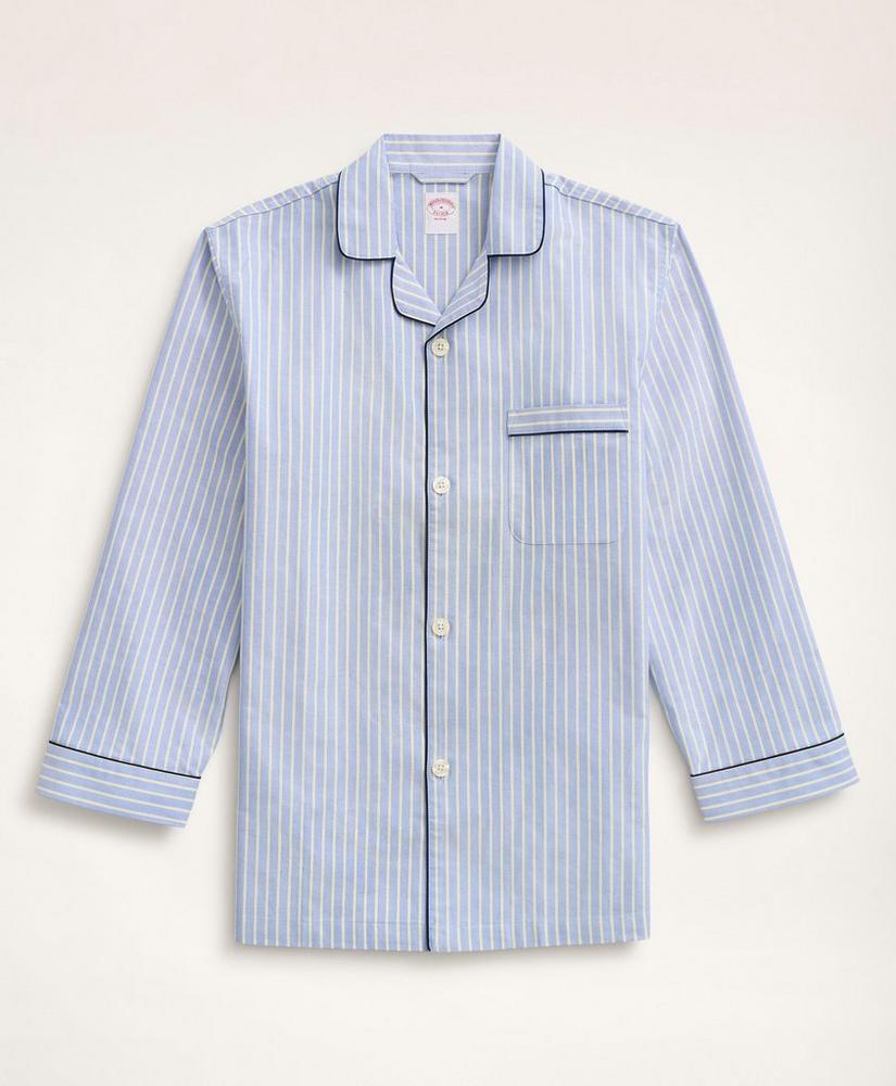 Cotton Oxford Stripe Pajamas, image 1